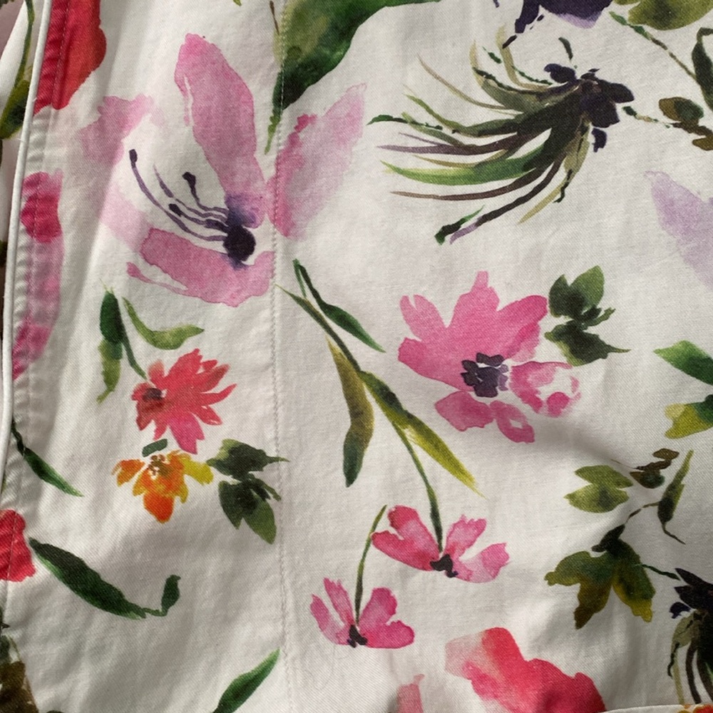 Petite Plume Floral Cotton Robe Large - Picture 4 of 6